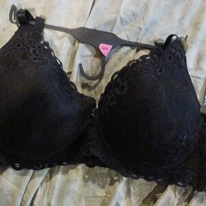 XOXO Black Lace Bra